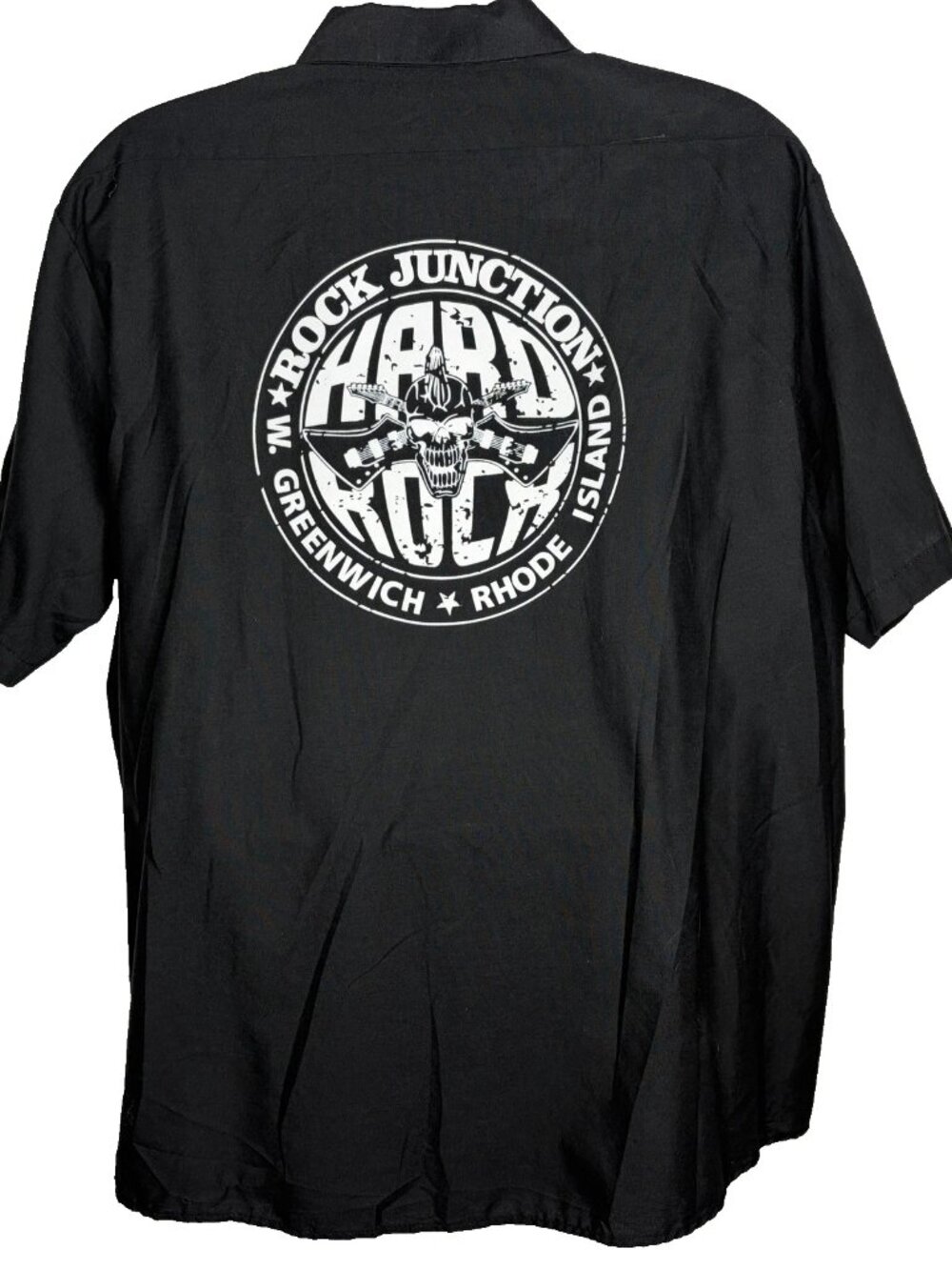 Rock Junction Bar Black Work Shirt Size 3XL Greenwich Rhode Island Music Club - Picture 5 of 8